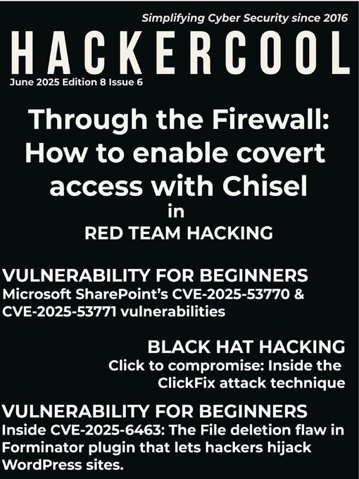 Titeldetails für Hackercool Magazine nach Hackercool Cybersecurity OPC Pvt Ltd - Verfügbar